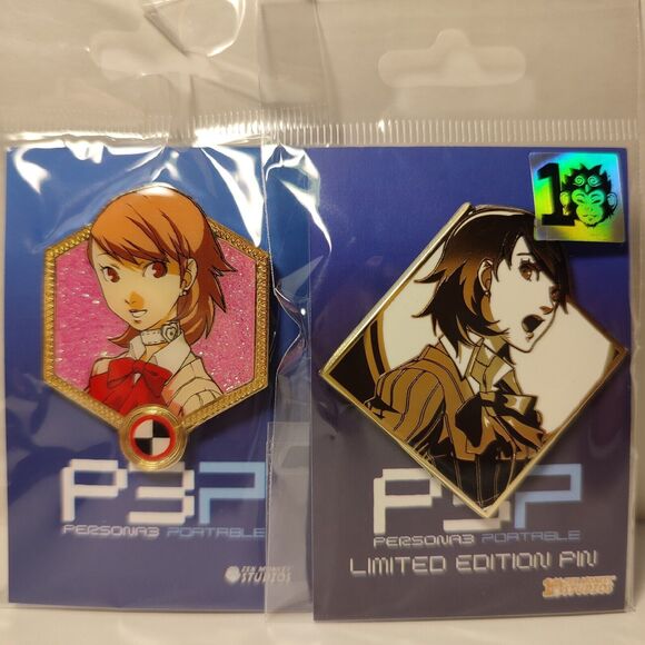 Persona 3 Yukari Takeba Enamel Pins Set Of 2 Official Atlus Collectible - Picture 1 of 3